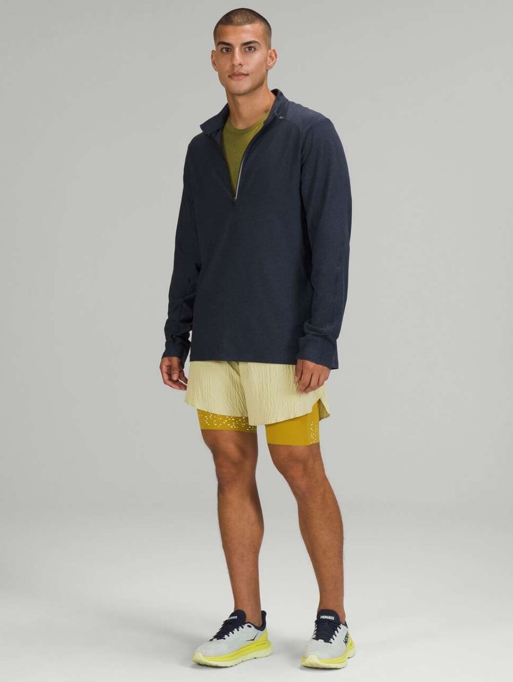 Lululemon Surge Lined Short 6" *Special Edition Dew Green / Auric Gold Size S